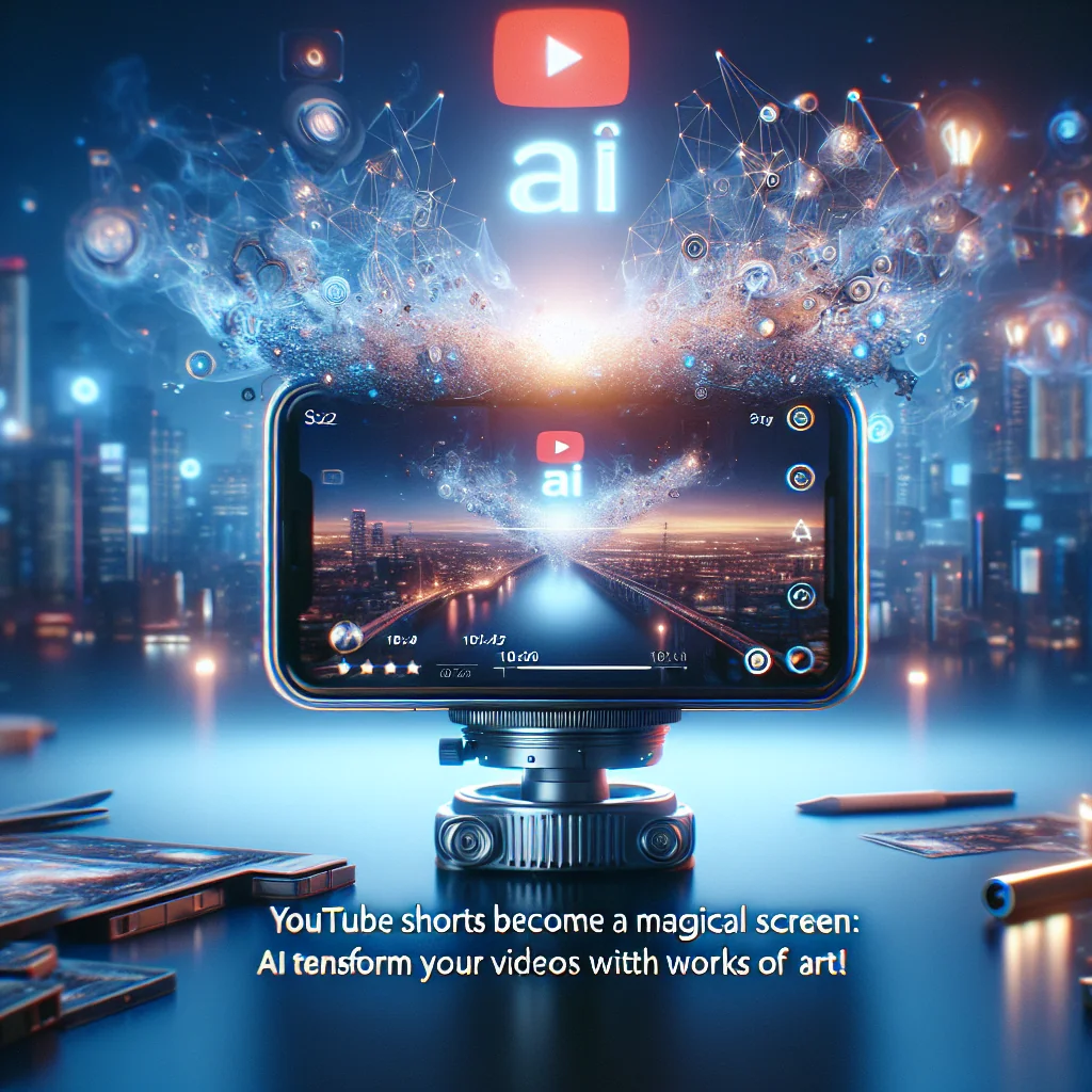 ## Shorts do YouTube viram tela mágica: IA transforma seus vídeos em obras de arte!
