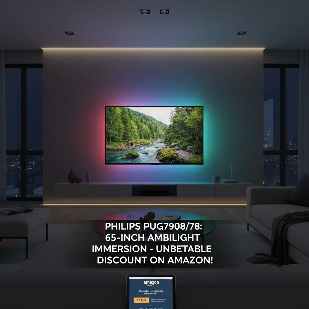 Philips PUG7908/78: A Imersão Ambilight em 65 Polegadas com Desconto Imperdível na Amazon!
