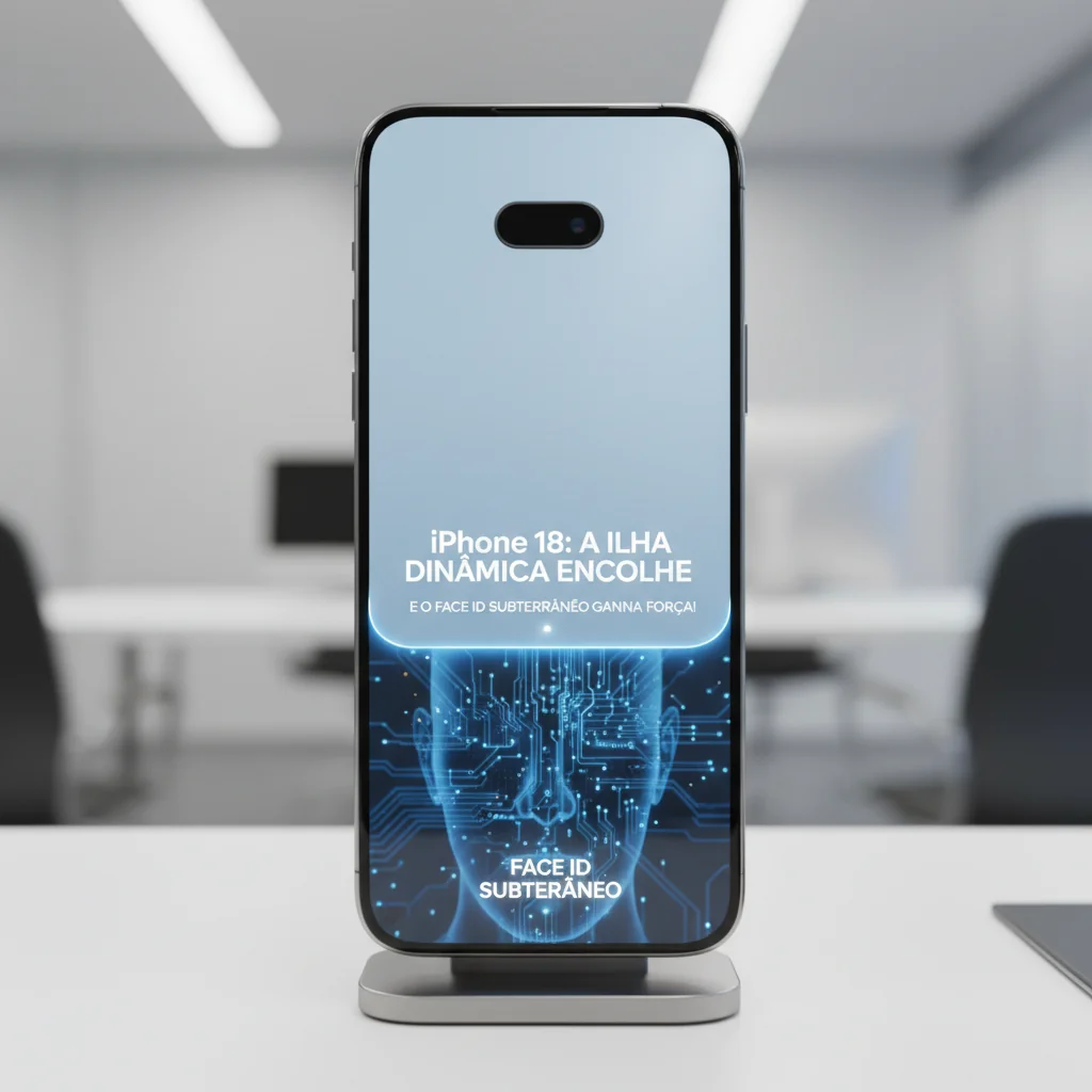 iPhone 18: A Ilha Dinâmica Encolhe e o Face ID Subterrâneo Ganha Força!