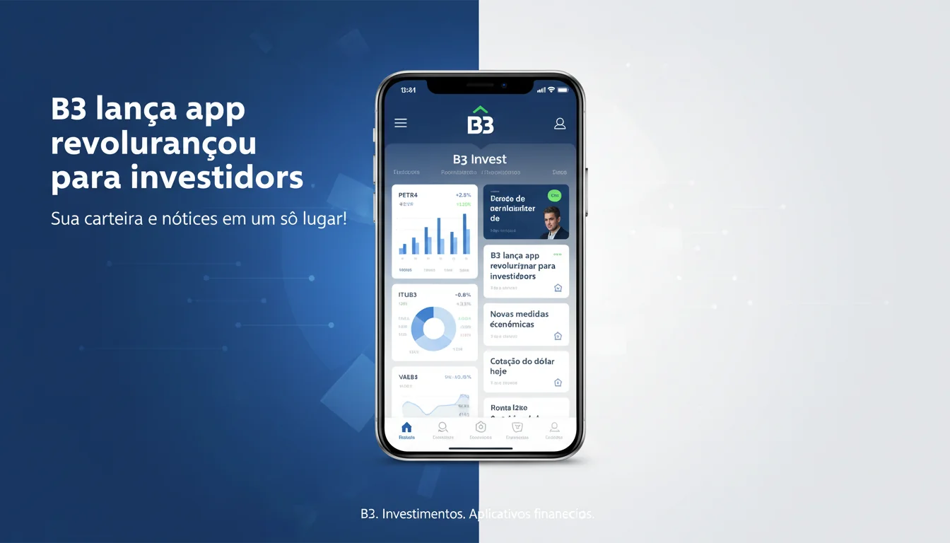 B3 lança app revolucionário para investidores: sua carteira e notícias em um só lugar!