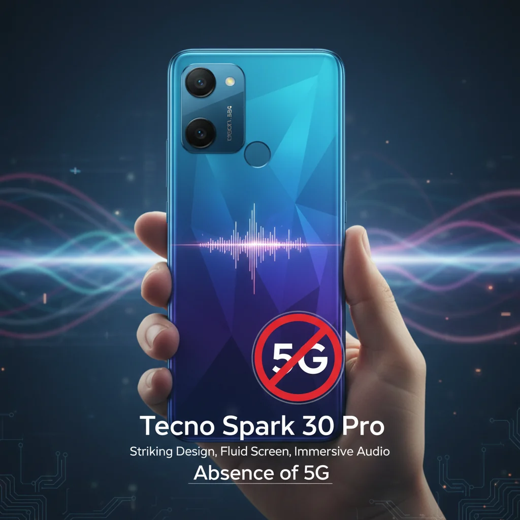 Tecno Spark 30 Pro: Design Chamativo, Tela Fluida e Áudio Imersivo Competem com a Ausência de 5G