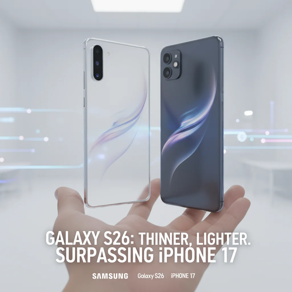 Galaxy S26: Samsung aposta em design mais fino e leve para superar iPhone 17 em compacidade