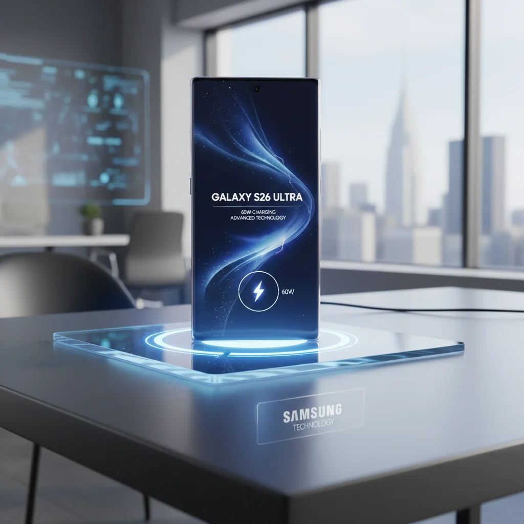 "Galaxy S26 Ultra: Novo Boato Suga Carregamento de 60W com Tecnologia Avançada"