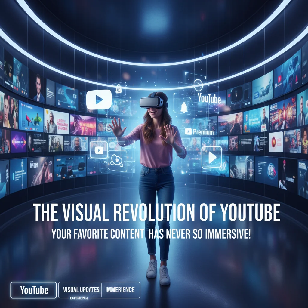 A Revolução Visual do YouTube: Seu Conteúdo Favorito NUNCA Foi Tão Imersivo!