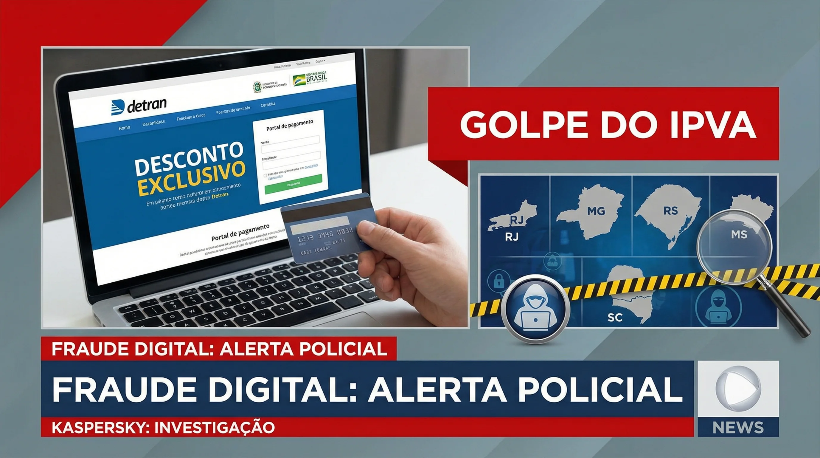 Golpe do IPVA: Cuidado com sites falsos que imitam o Detran e prometem descontos irreais!