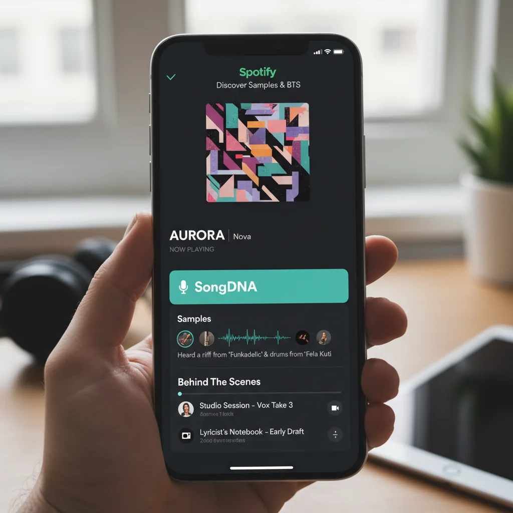 Spotify Revela "SongDNA": Descubra Samples e Bastidores das Músicas Diretamente no App