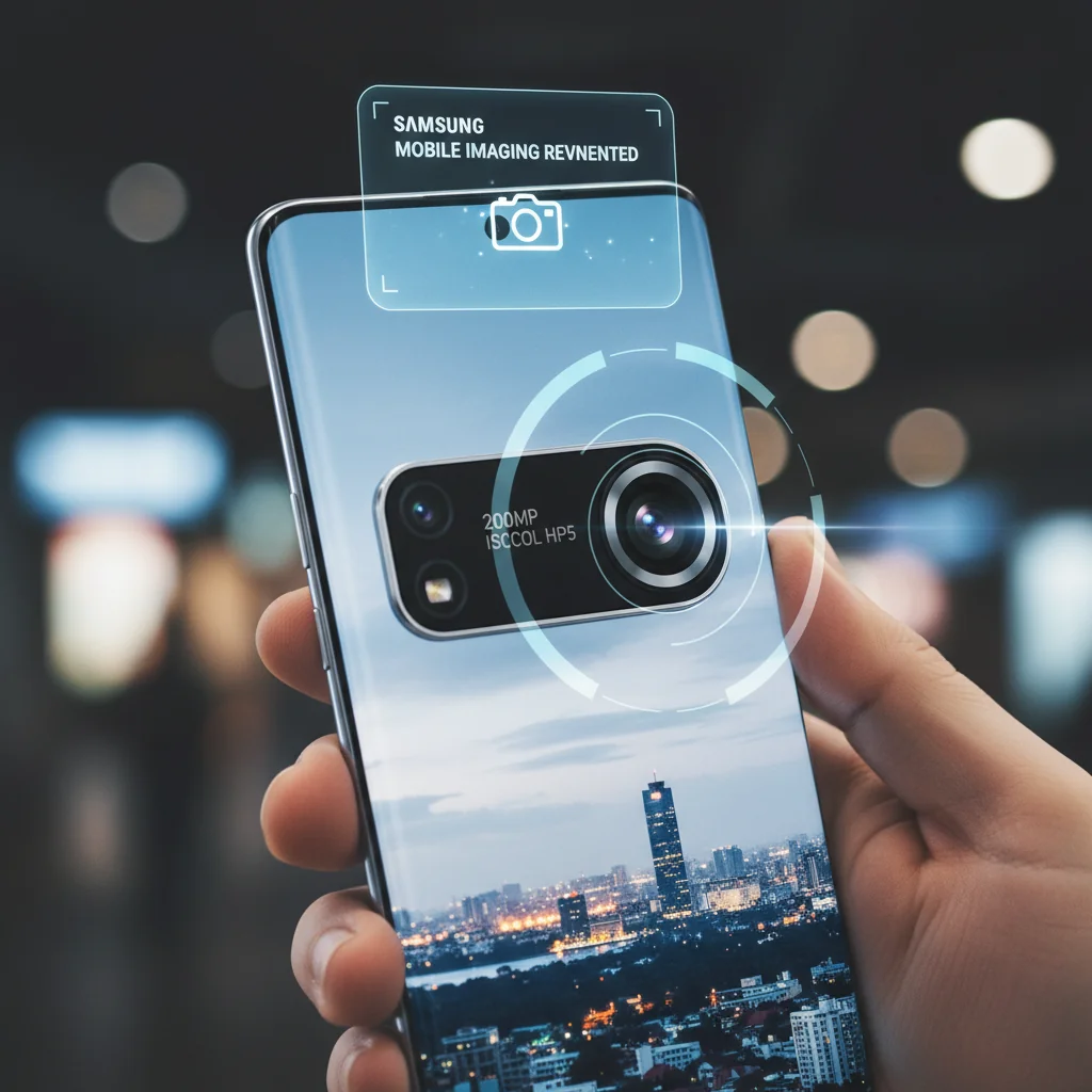 O Poder de 200MP no Bolso: Samsung Lança o ISOCELL HP5 e Reinventa a Imagem Móvel