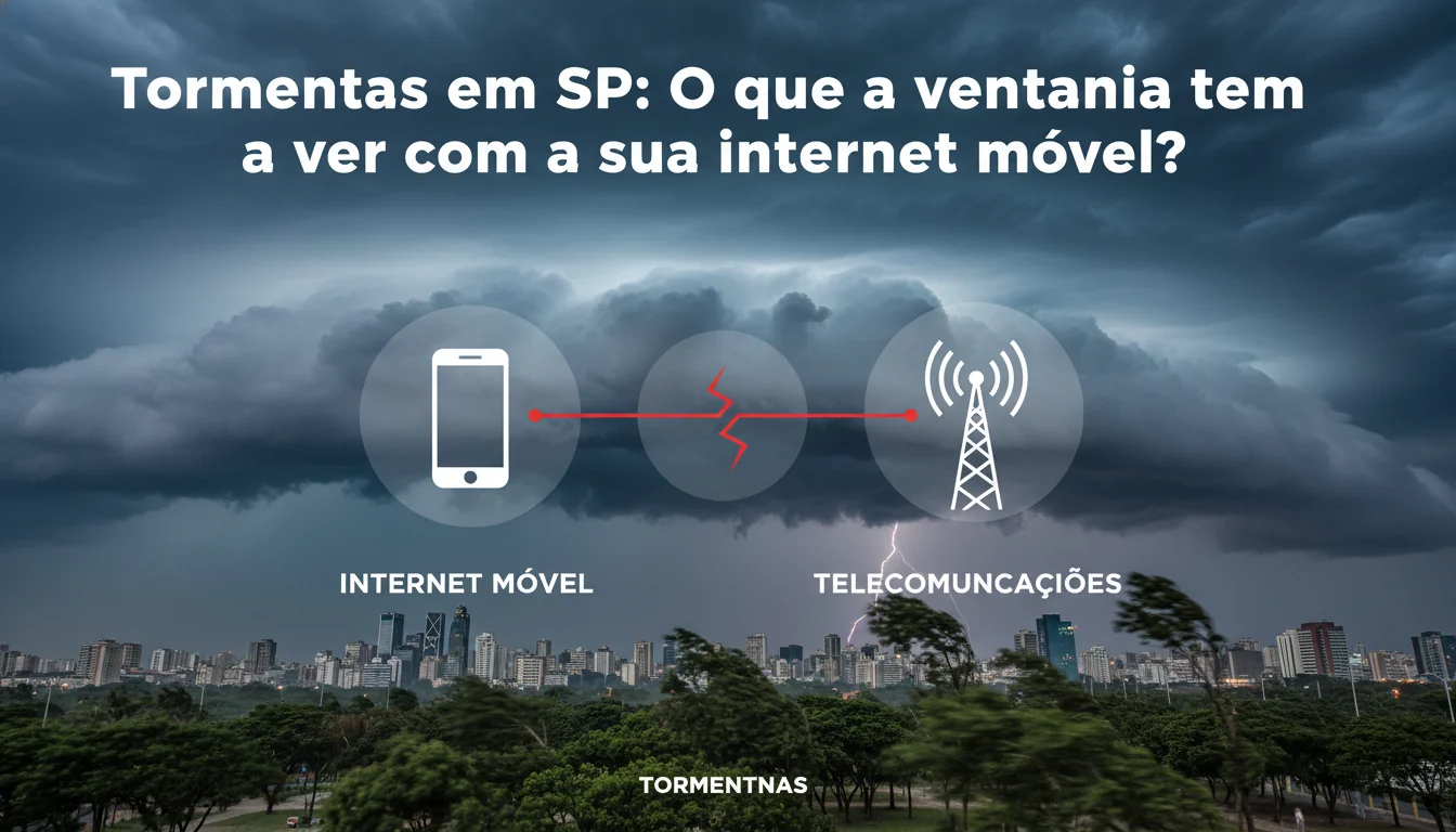 Tormentas em SP: O que a ventania tem a ver com a sua internet móvel?