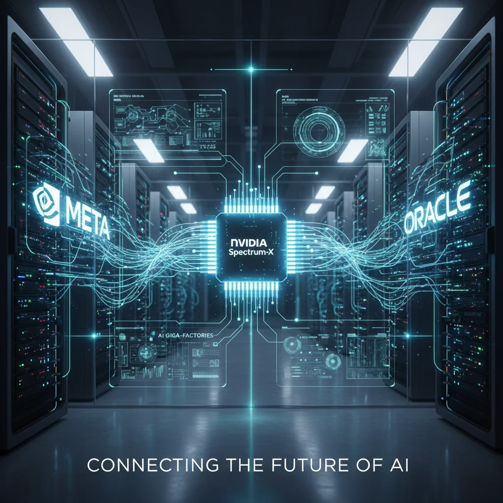 NVIDIA Spectrum-X: O Motor Neural que Conecta as Giga-Fábricas de IA da Meta e Oracle