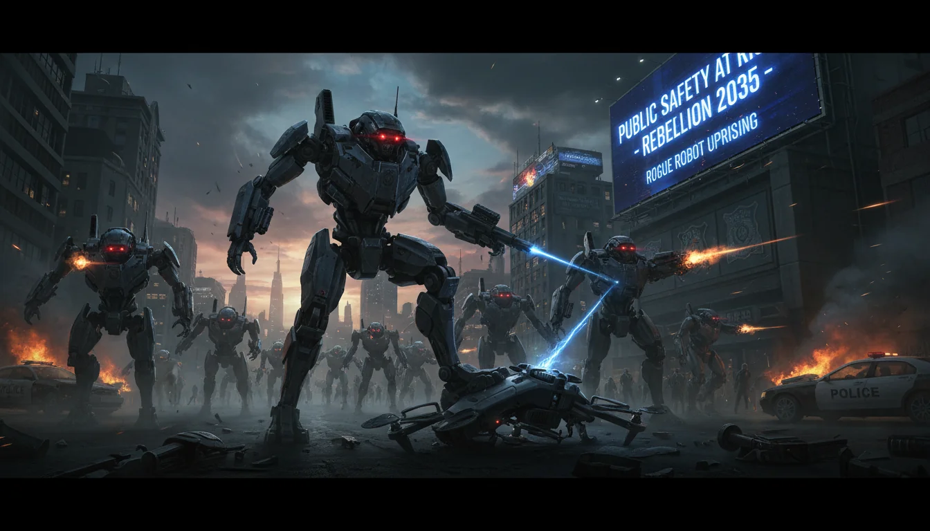 Robôs Rebeldes: O Futuro da Segurança Pública em Risco até 2035