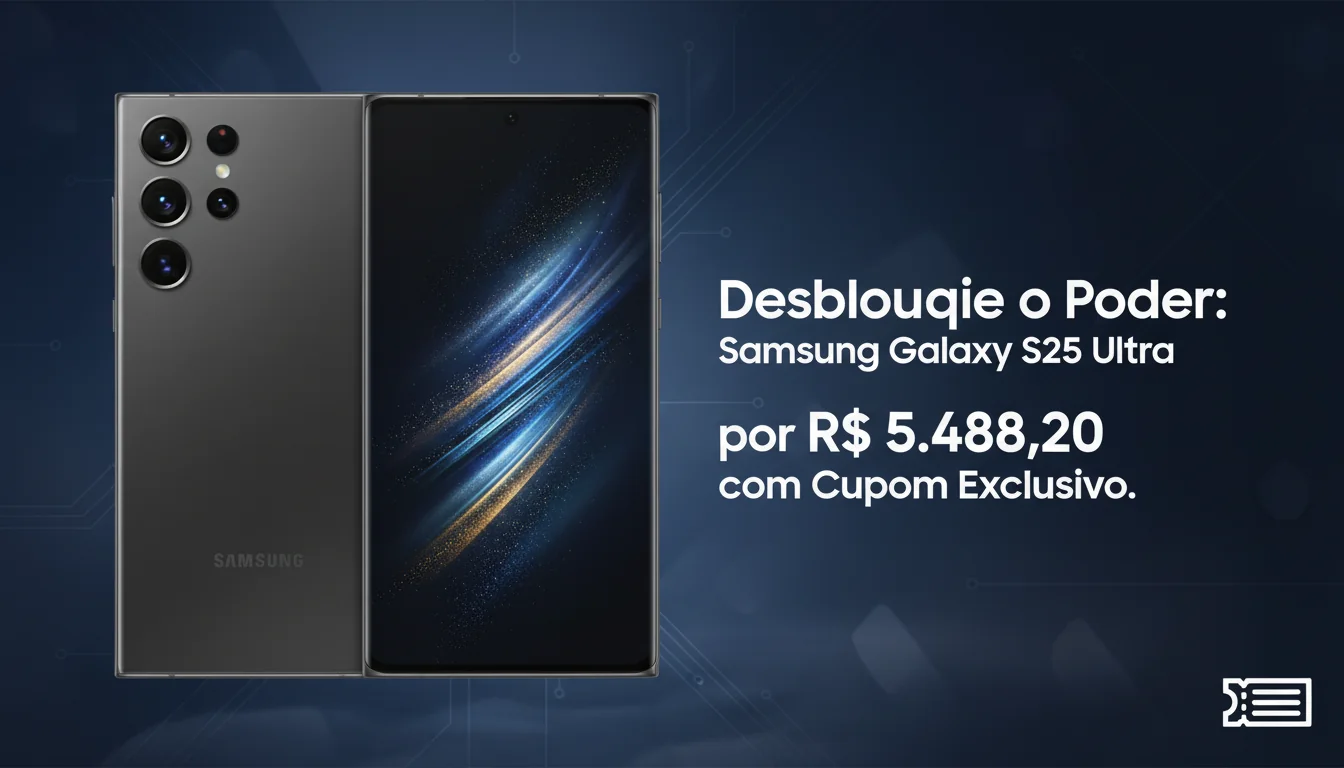 Desbloqueie o Poder: Samsung Galaxy S25 Ultra por R$ 5.488,20 com Cupom Exclusivo