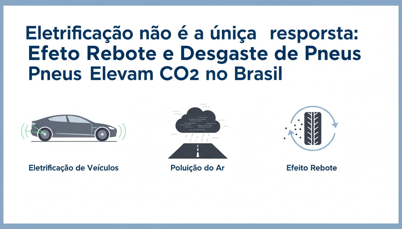 **Eletrificação não é a única resposta: Efeito Rebote e Desgaste de Pneus Elevam CO2 no Brasil**