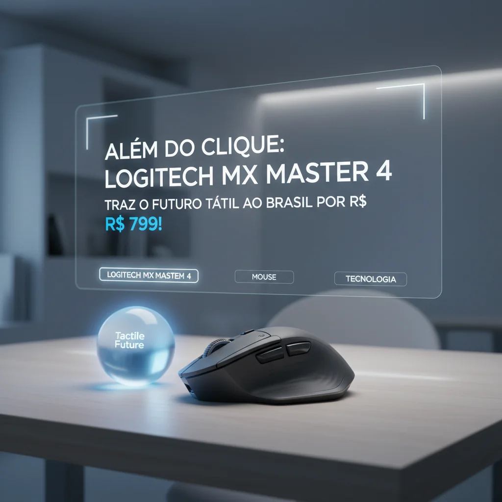 Além do Clique: Logitech MX Master 4 Traz o Futuro Tátil ao Brasil por R$ 799!