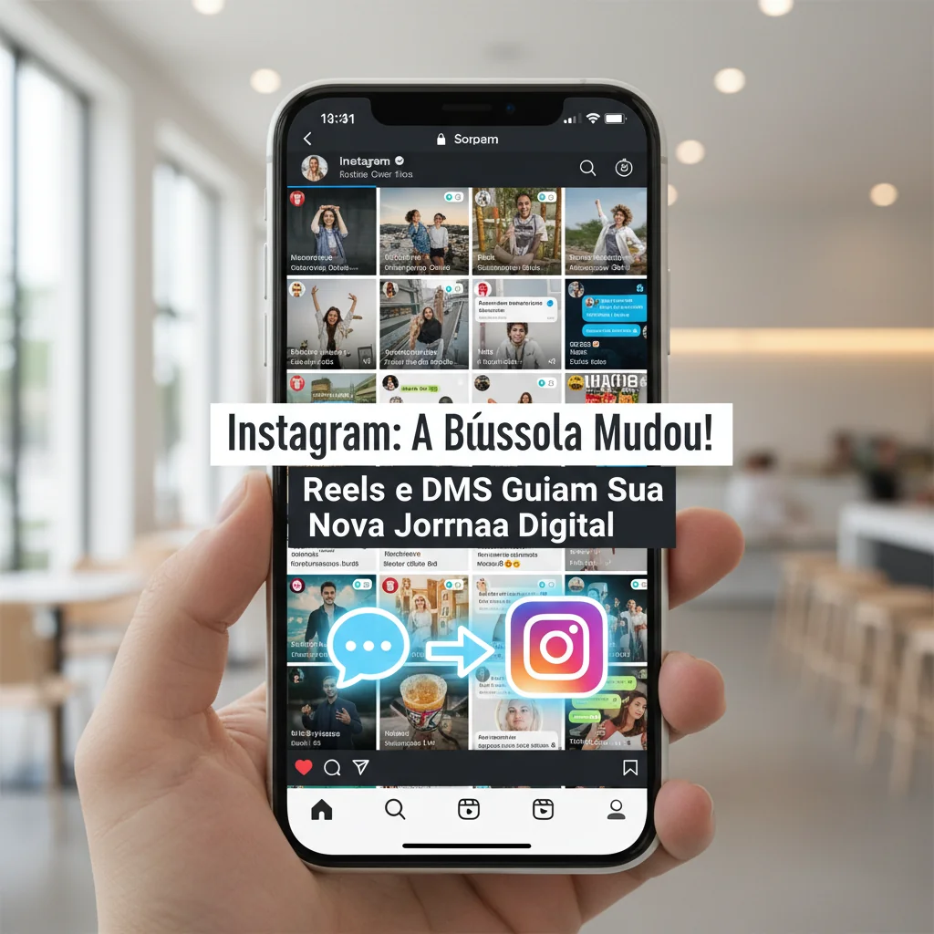 Instagram: A Bússola Mudou! Reels e DMs Guiam Sua Nova Jornada Digital.