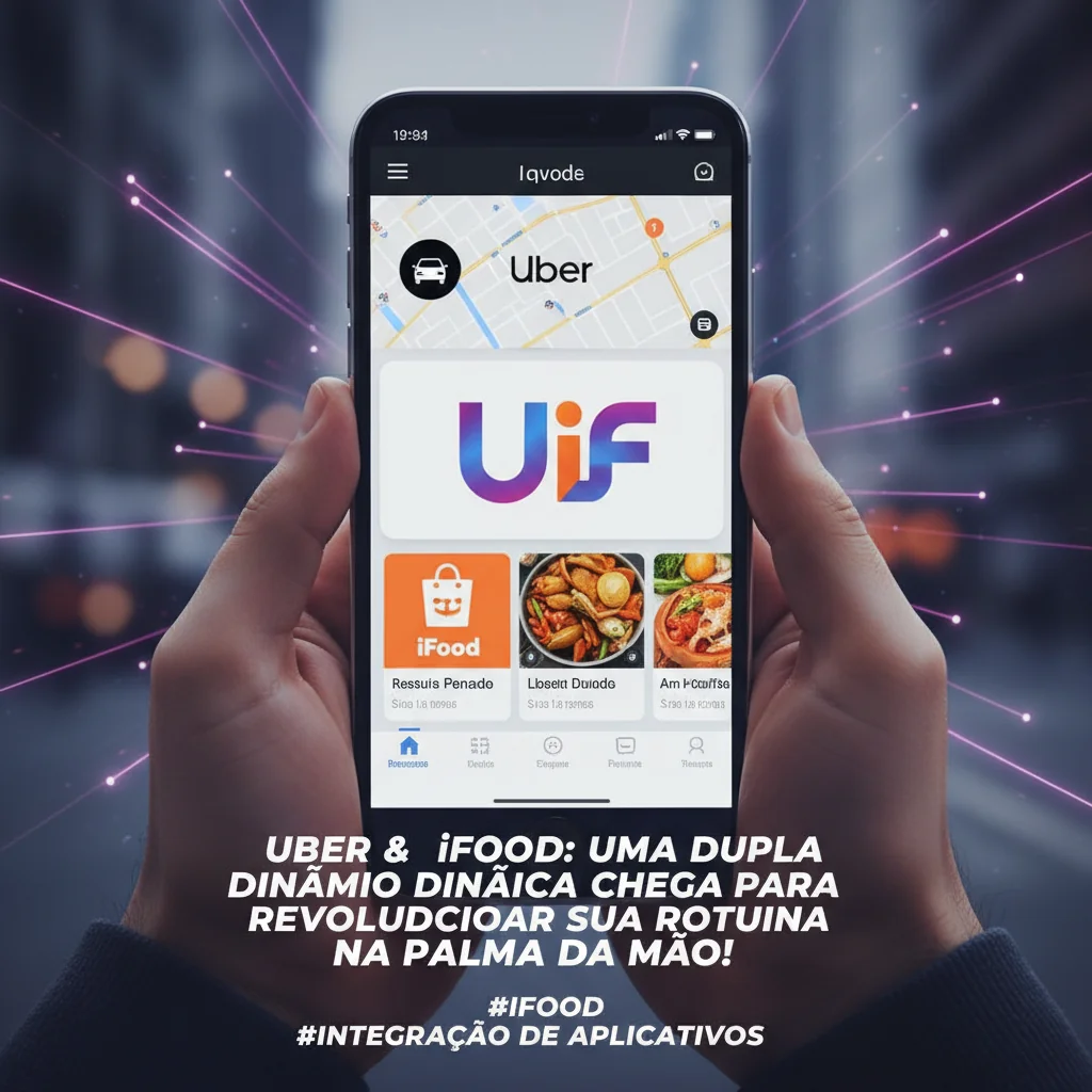 Uber e iFood: Uma Dupla Dinâmica Chega para Revolucionar sua Rotina na Palma da Mão!