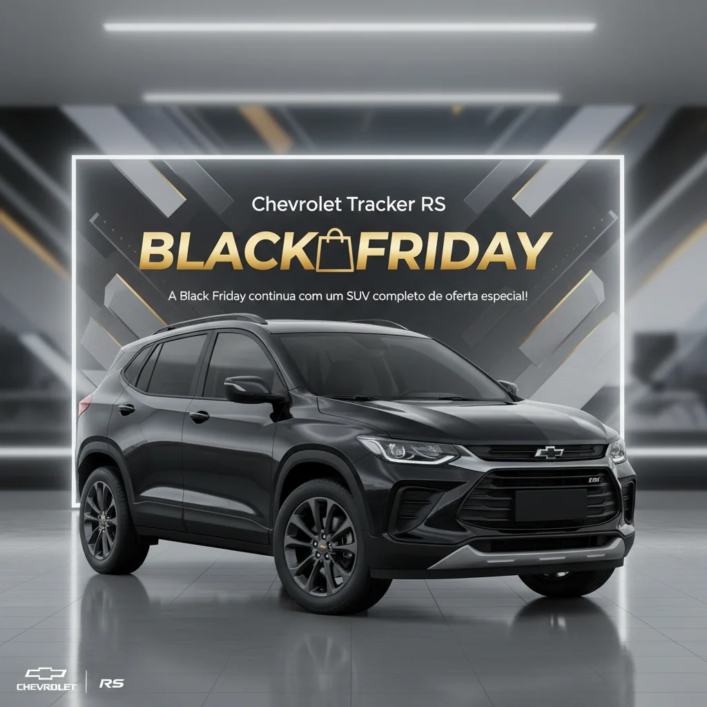 Chevrolet Tracker RS: A Black Friday continua com um SUV completo em oferta especial!