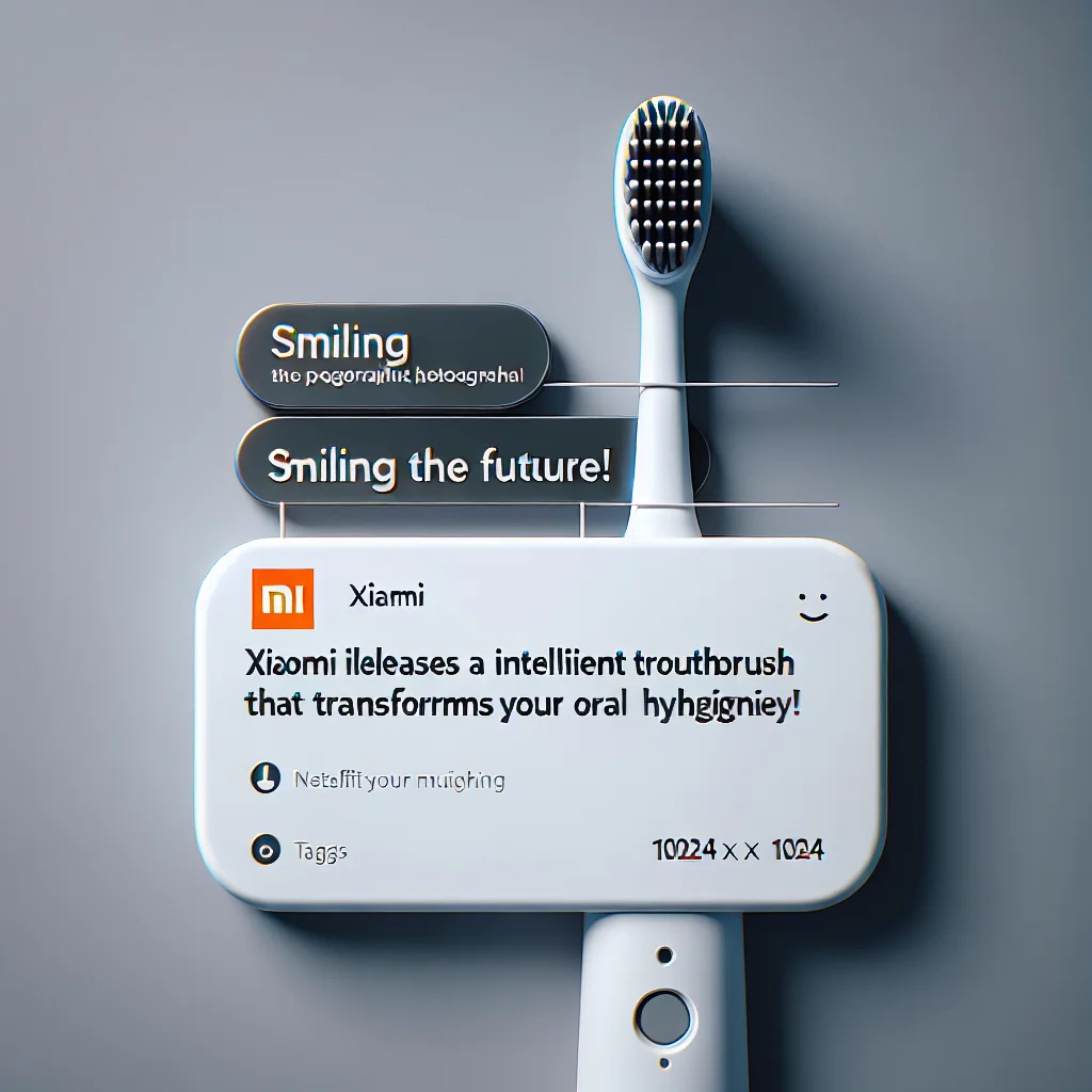 ## Sorria para o Futuro: Xiaomi Lança Escova de Dentes Inteligente que Transforma sua Higiene Bucal!
