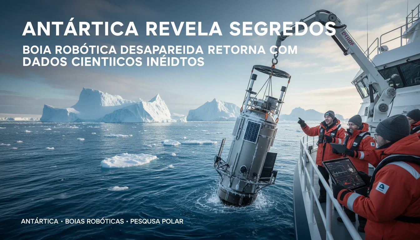 Antártica Revela Segredos: Boia Robótica Desaparecida Retorna com Dados Científicos Inéditos