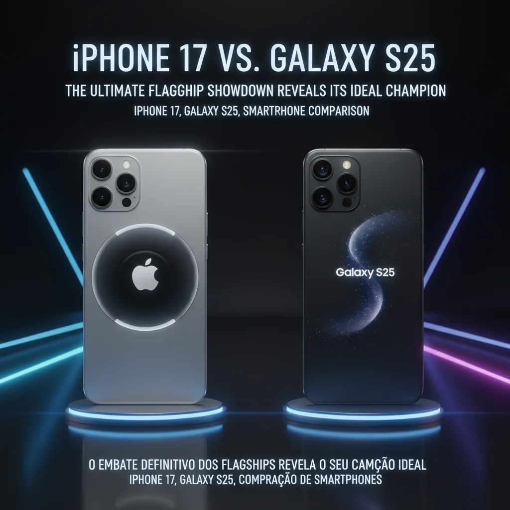 iPhone 17 vs. Galaxy S25: O Embate Definitivo dos Flagships Revela o Seu Campeão Ideal