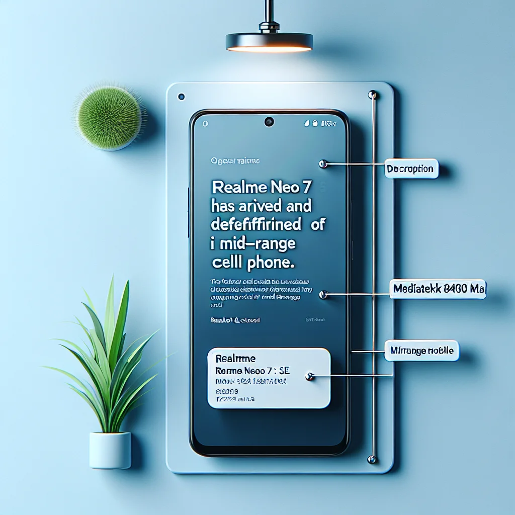 Realme Neo 7 SE: O Futuro Chegou e Reinventou o Conceito de Celular Intermediário!
