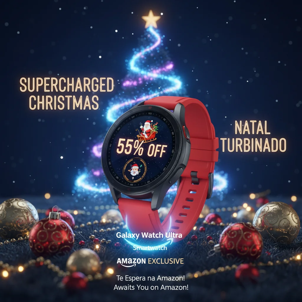 Natal Turbinado: Galaxy Watch Ultra com 55% de Desconto Te Espera na Amazon!