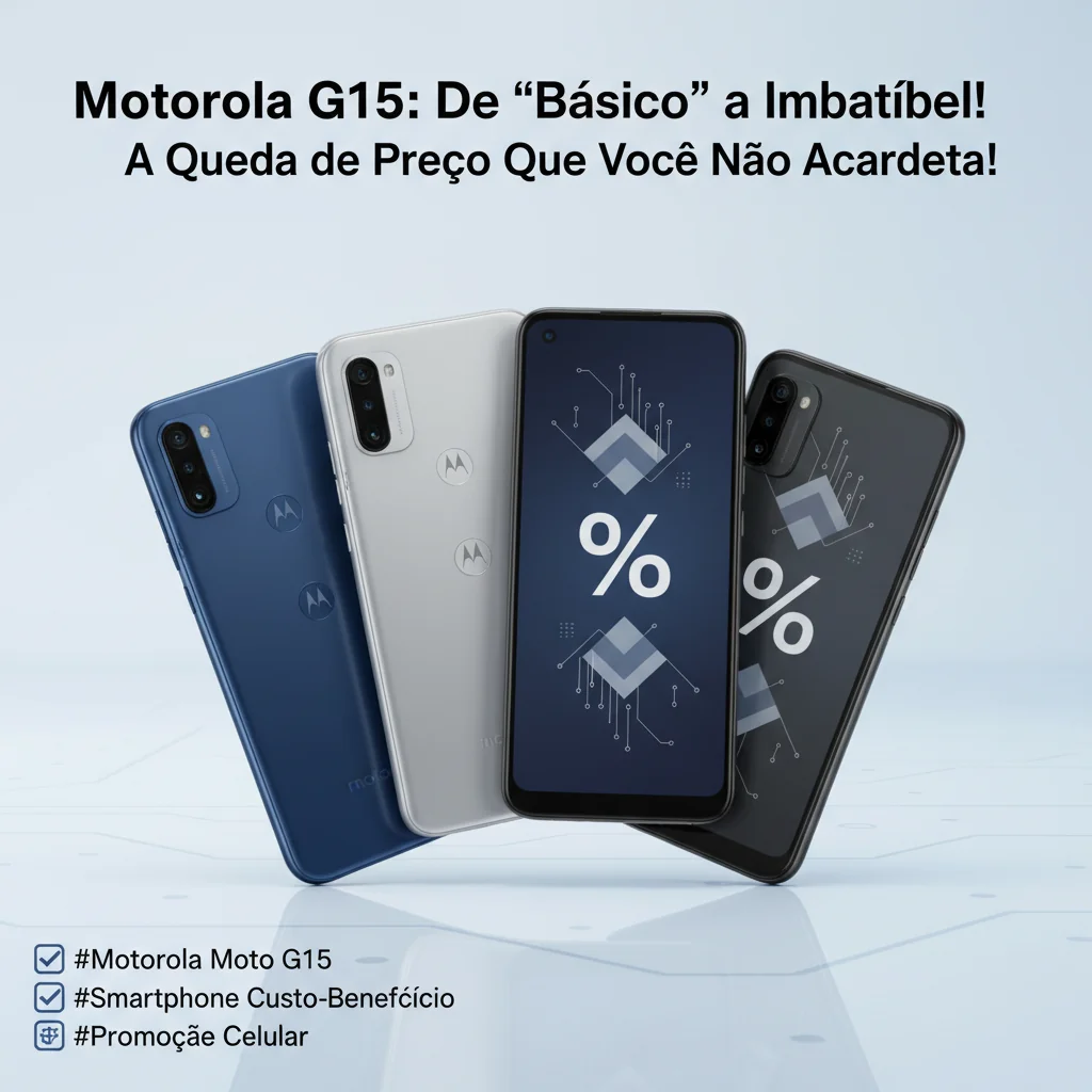 Motorola G15: De "Básico" a Imbatível! A Queda de Preço Que Você Não Acredita!