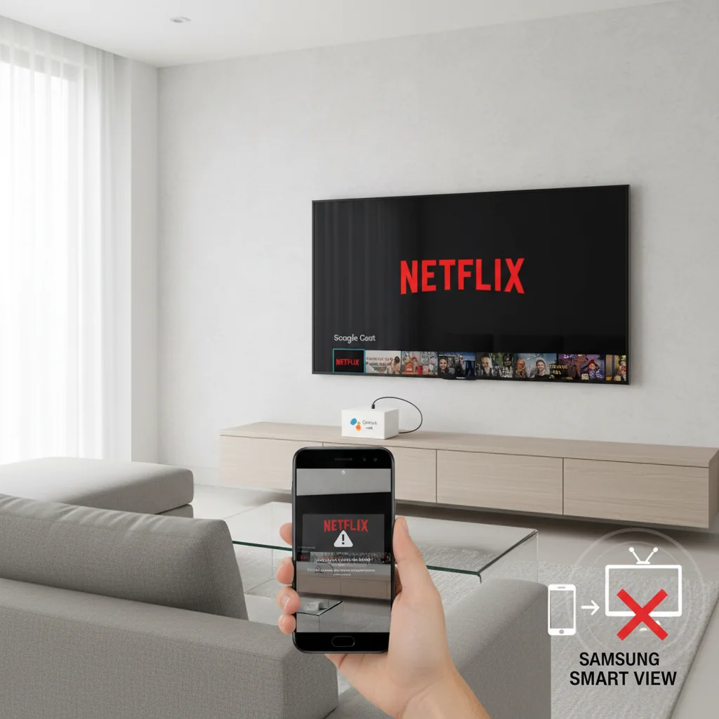 Netflix: Samsung Smart View ainda permite espelhamento de celular em TVs da marca, mas com ressalvas