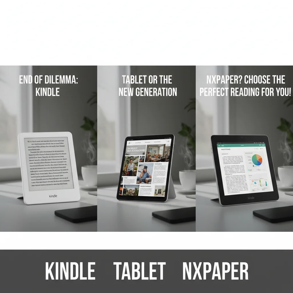 Fim do Dilema: Kindle, Tablet ou a Nova Geração NXTPaper? Escolha a Leitura Perfeita para Você!
