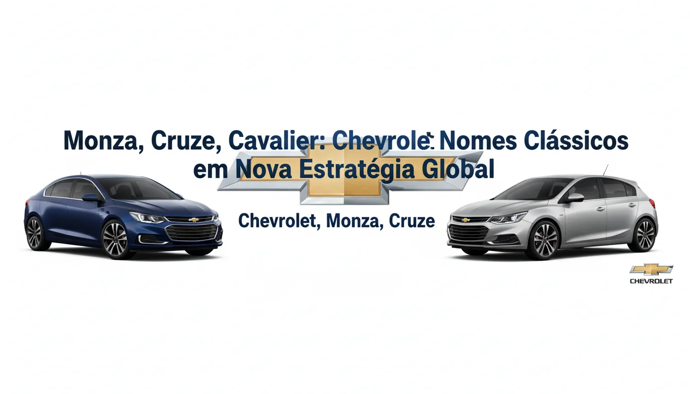 Monza, Cruze, Cavalier: Chevrolet Revive Nomes Clássicos em Nova Estratégia Global