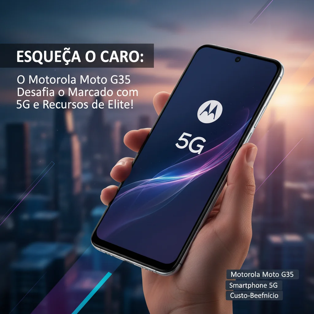Esqueça o Caro: O Motorola Moto G35 Desafia o Mercado com 5G e Recursos de Elite!