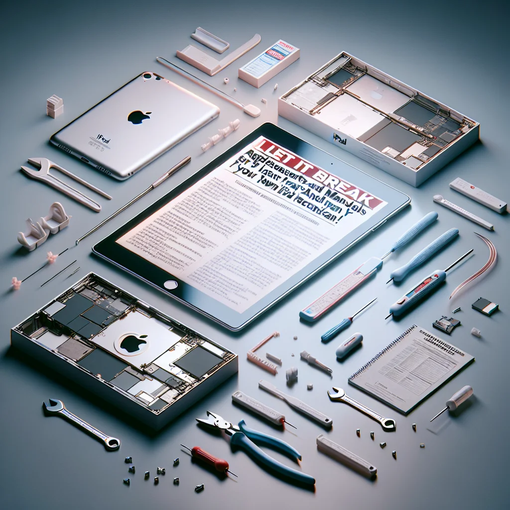 ## Deixe Quebrar: Apple Libera Peças e Manuais Para Você Ser o Técnico do Seu iPad!
