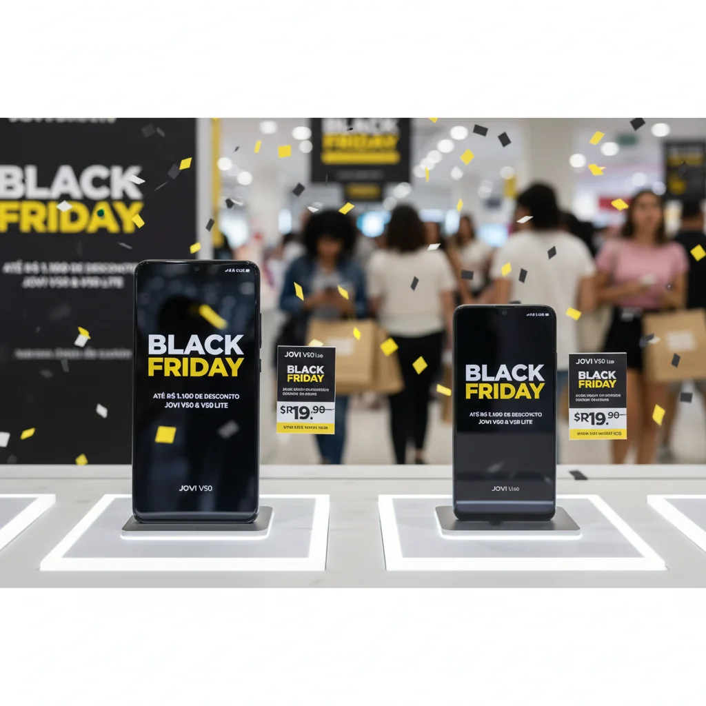 Black Friday: JOVI V50 e V50 Lite Oferecem Descontos Agressivos de Até R$ 1.100