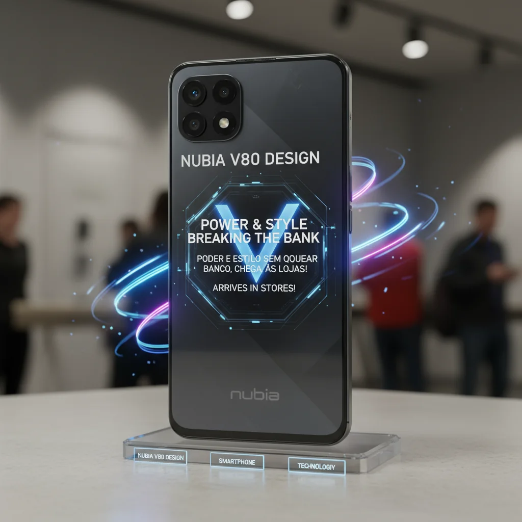 Nubia V80 Design: Poder e Estilo Sem Quebrar o Banco, Chega às Lojas!