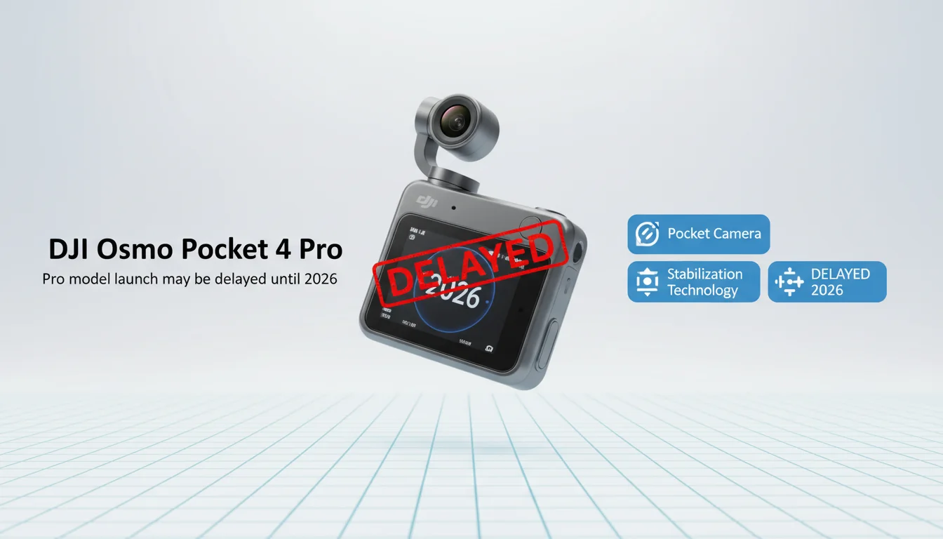 DJI Osmo Pocket 4 Pro: Lançamento do modelo Pro pode ser adiado para 2026