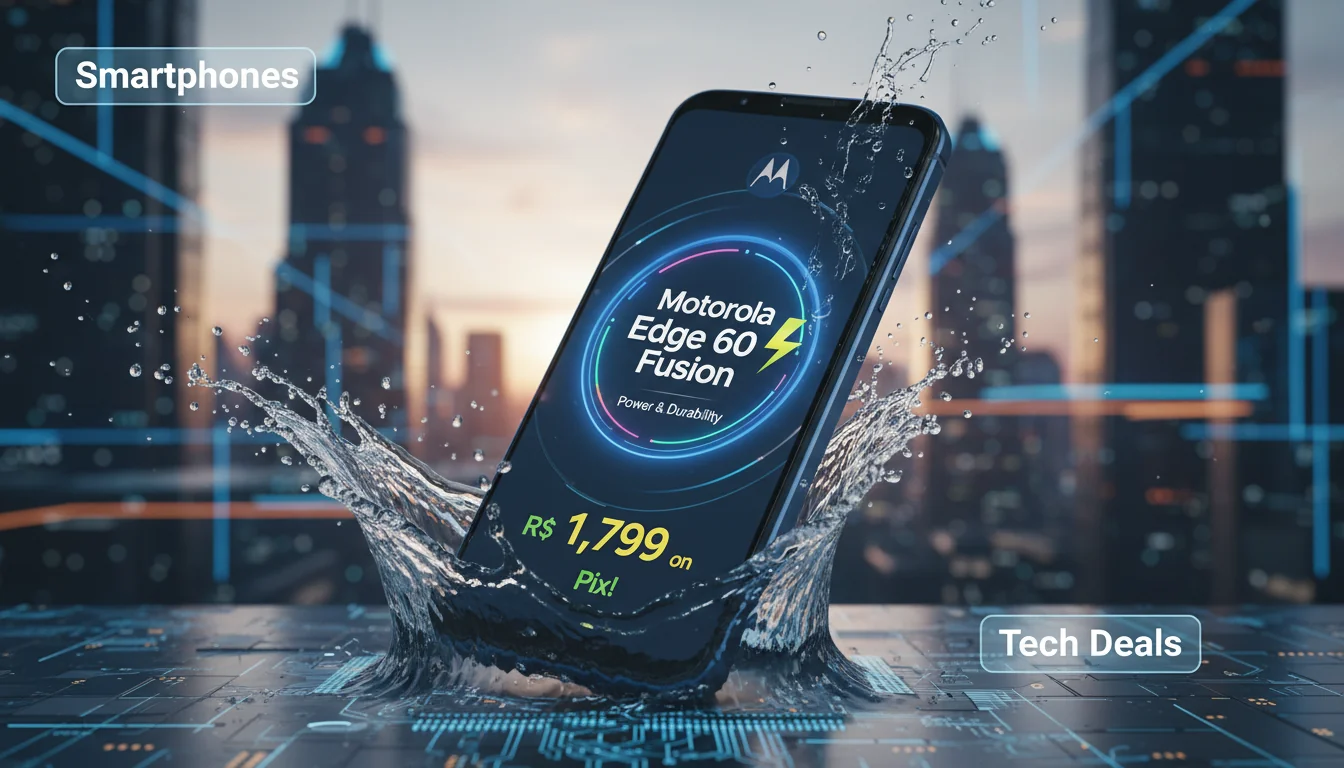 **Motorola Edge 60 Fusion: Potência e Resistência por Apenas R$ 1.799 no Pix!**