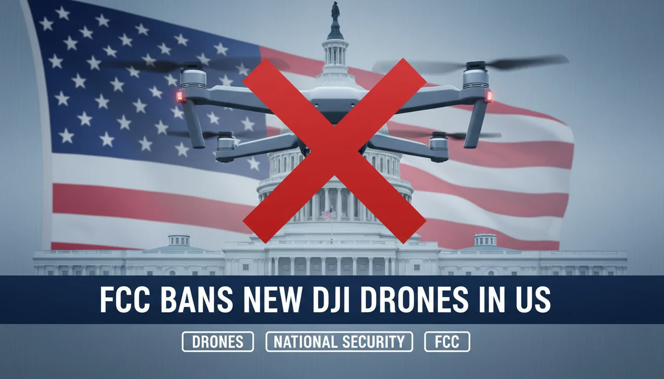 FCC lista DJI como risco à segurança nacional dos EUA, proibindo novos drones no país