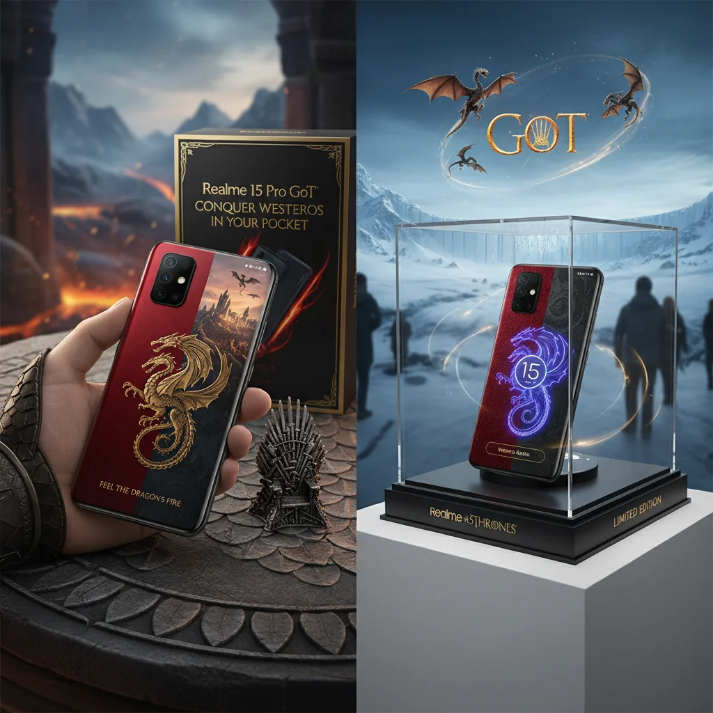 Realme 15 Pro GoT: Sinta o Fogo dos Dragões e Conquiste Westeros no Seu Bolso!