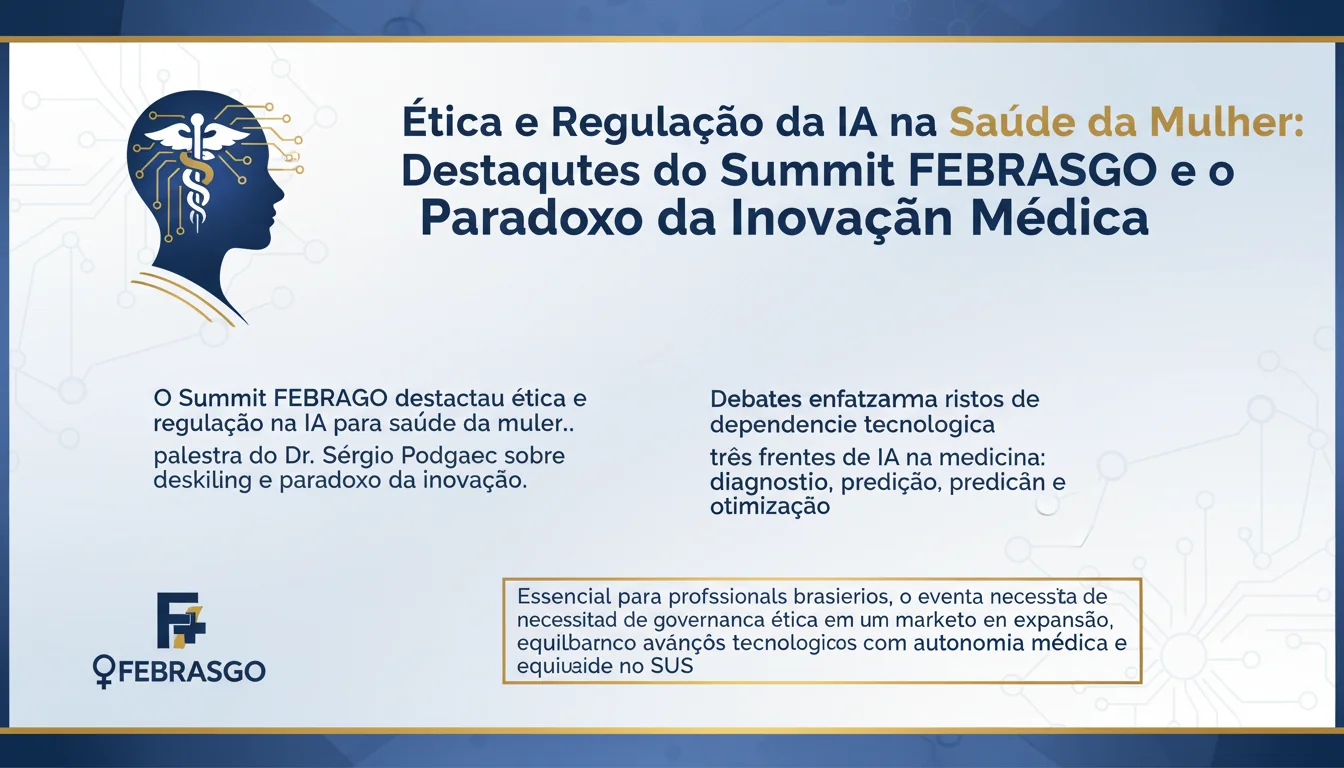 Ética e Regulação da IA na Saúde da Mulher: Destaques do Summit FEBRASGO e o Paradoxo da Inovação Médica
