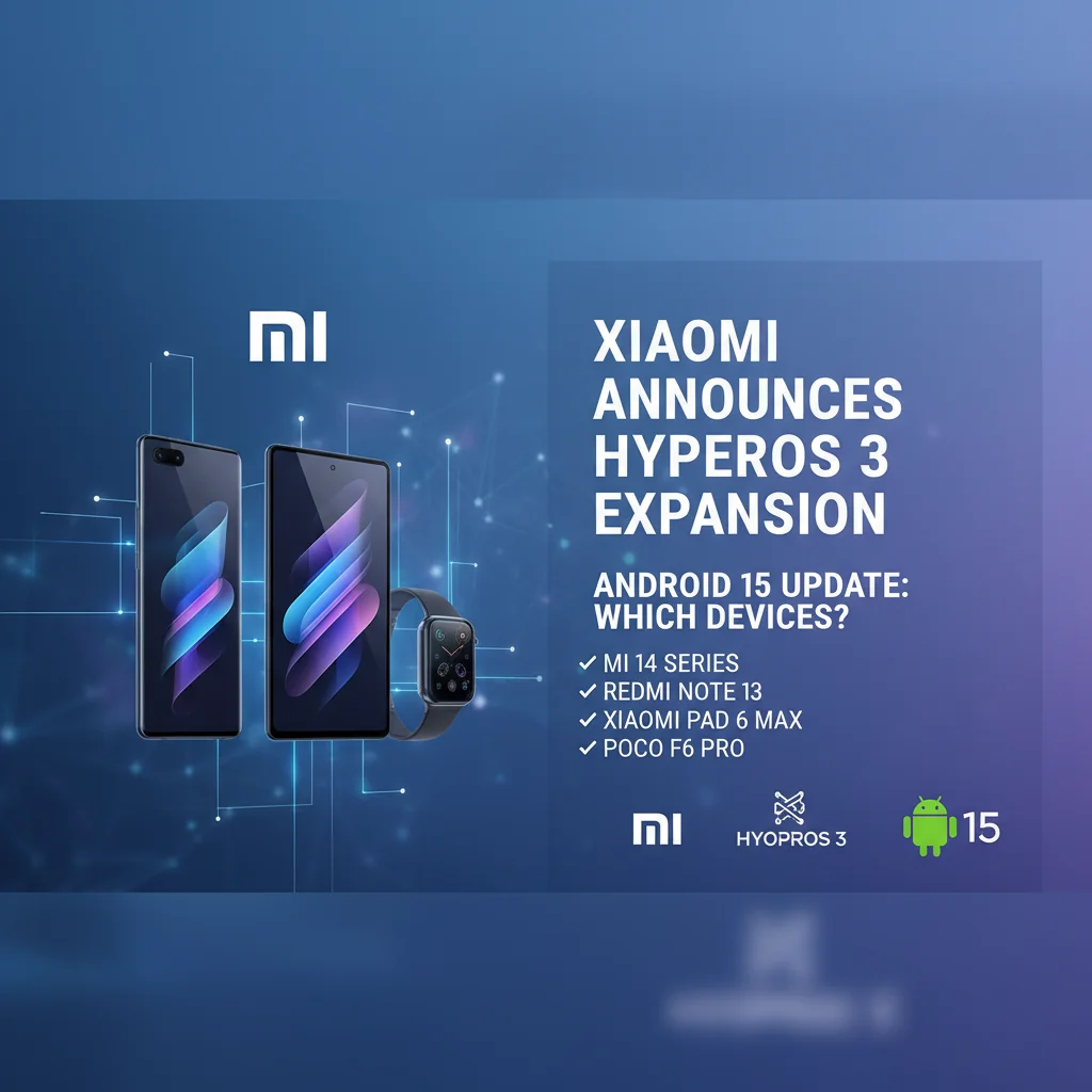 Xiaomi Anuncia Expansão do HyperOS 3: Quais Dispositivos Receberão a Atualização para Android 15?