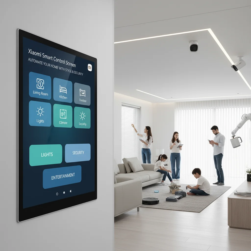 Xiaomi Apresenta Tela Inteligente de Controle para Automatizar Sua Casa com Estilo e Segurança