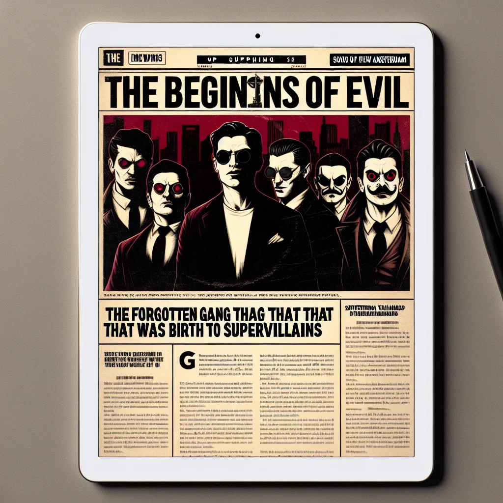 **Os Primórdios do Mal: A Gangue Esquecida que Deu Origem aos Supervilões da Marvel**

