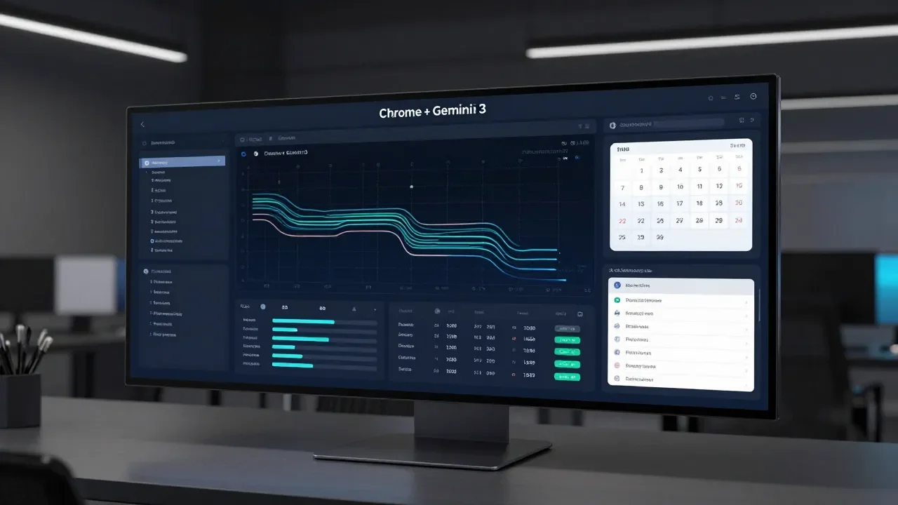 Chrome + Gemini 3: quando o navegador vira assistente e orquestrador de tarefas complexas