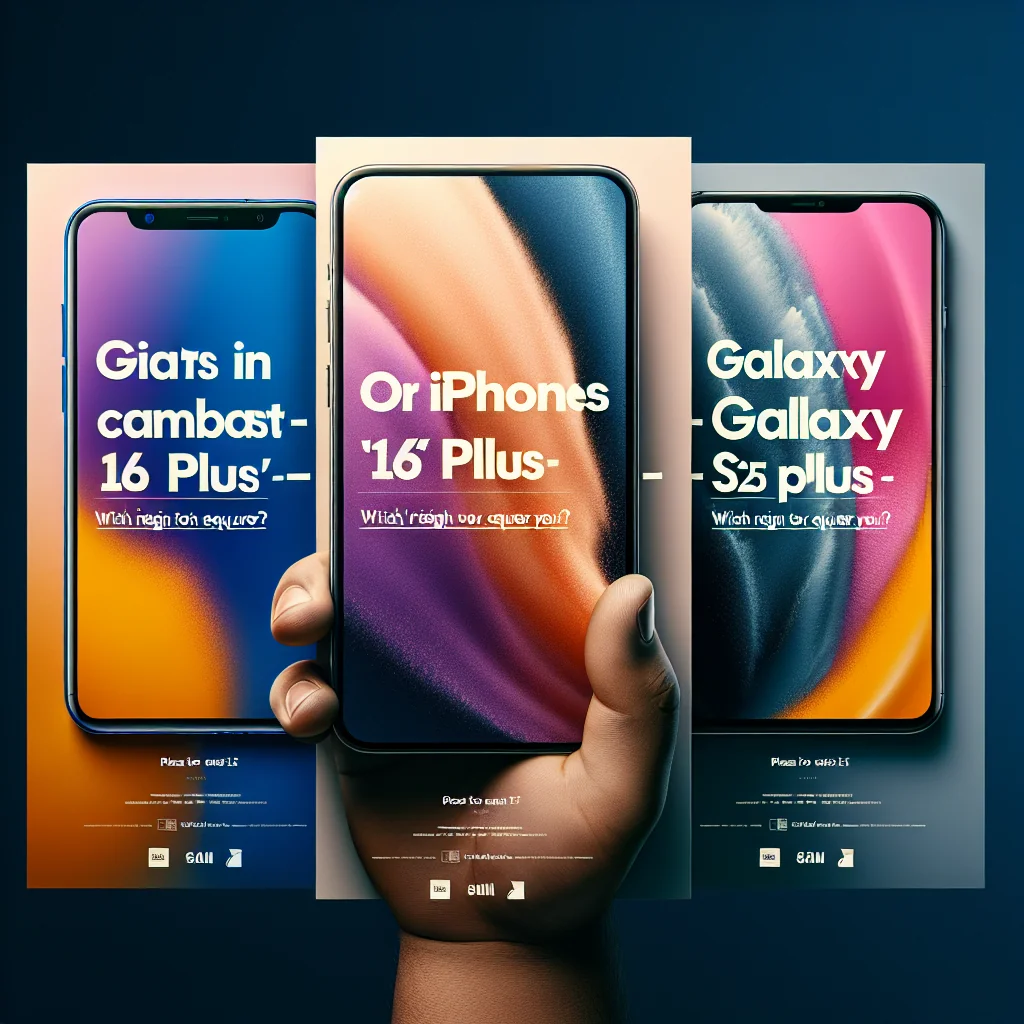 ## Gigantes em Combate: iPhone 16 Plus ou Galaxy S25 Plus – Qual Reinado "Plus" Conquistará Você?
