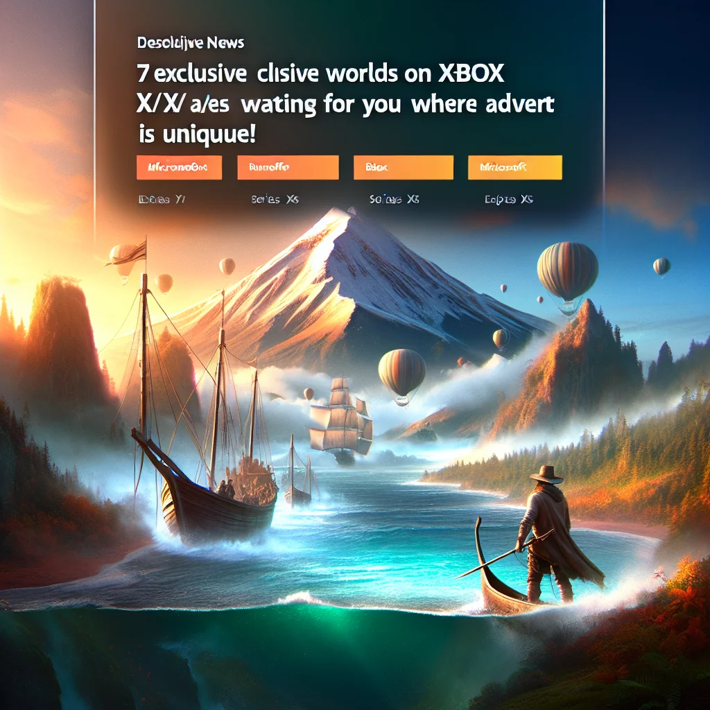 Xbox Series X/S: 7 Mundos Exclusivos Te Esperam Onde a Aventura é Única!
