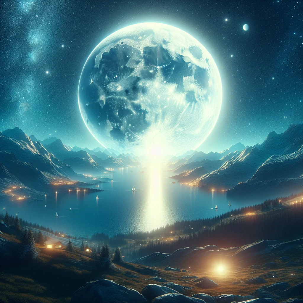 Lua da Neve: Um Espetáculo Celestial Iluminando Nossas Noites de Verão!
