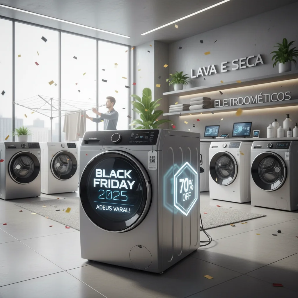 Black Friday 2025: O Adeus Definitivo ao Varal! Conheça as Lava e Seca que Vão Libertar Sua Rotina