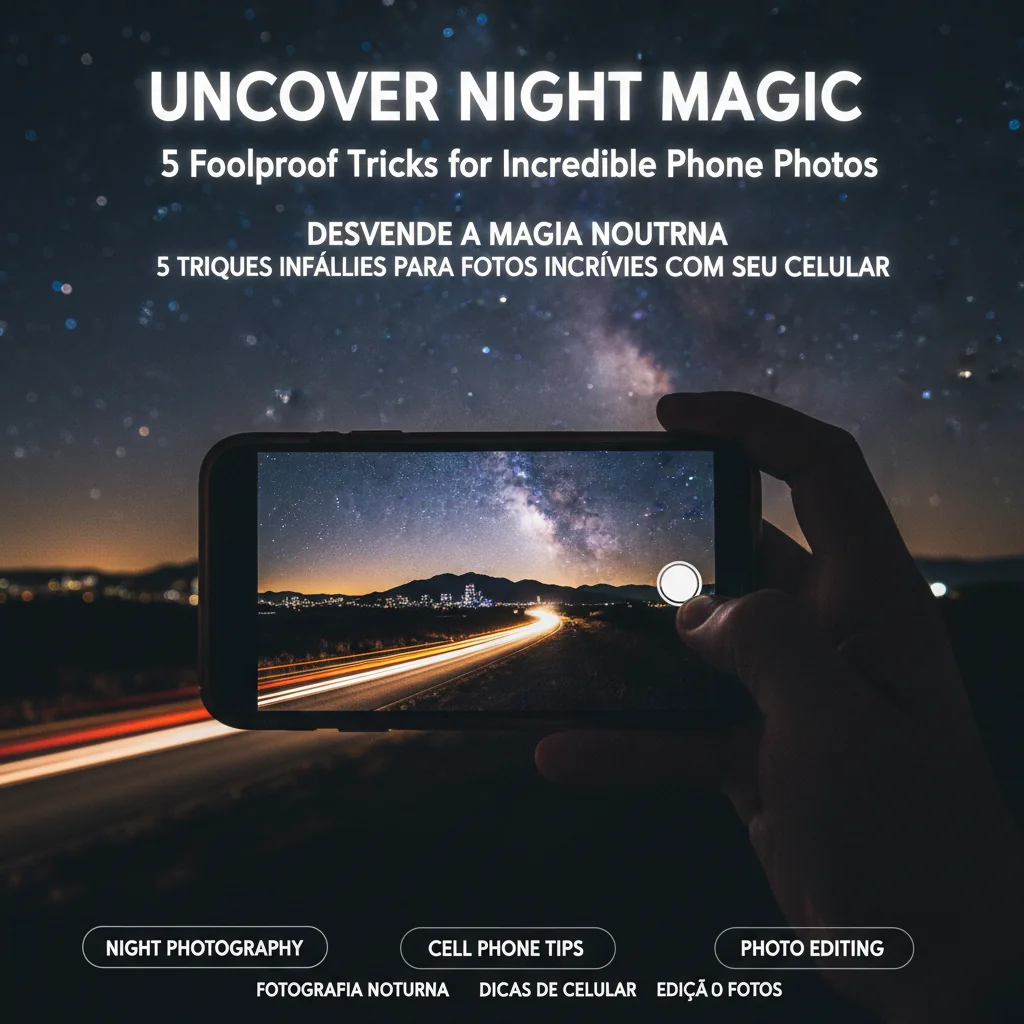 **Desvende a Magia Noturna: 5 Truques Infalíveis para Fotos Incríveis com seu Celular**