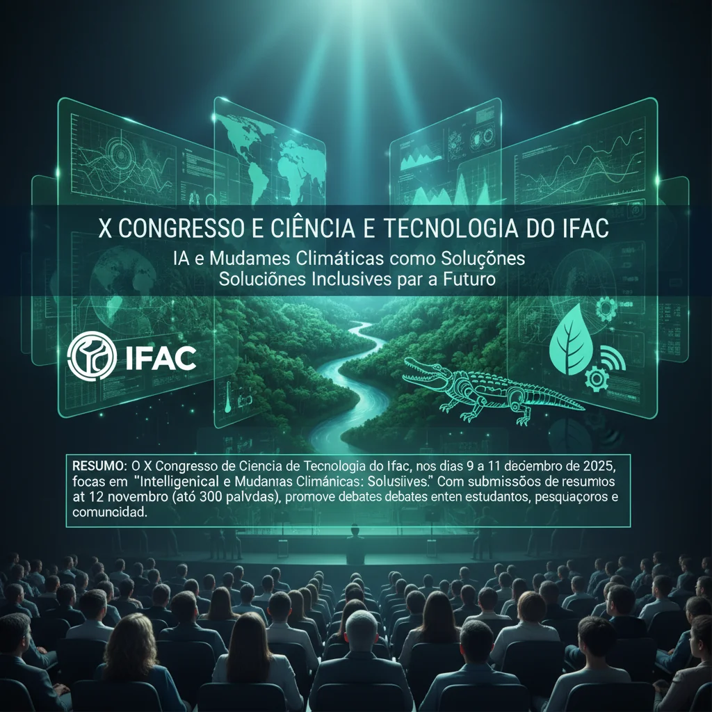 X Congresso de Ciência e Tecnologia do Ifac: IA e Mudanças Climáticas como Soluções Inclusivas para o Futuro