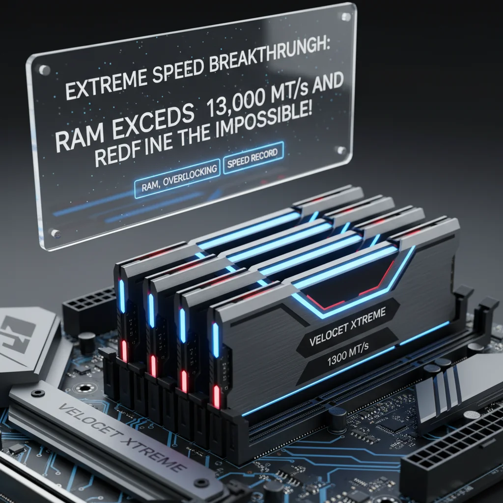 Quebra de Velocidade Extrema: RAM Supera 13.000 MT/s e Redefine o Impossível!