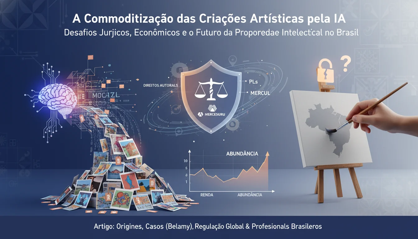 A Commoditização das Criações Artísticas pela IA: Desafios Jurídicos, Econômicos e o Futuro da Propriedade Intelectual no Brasil